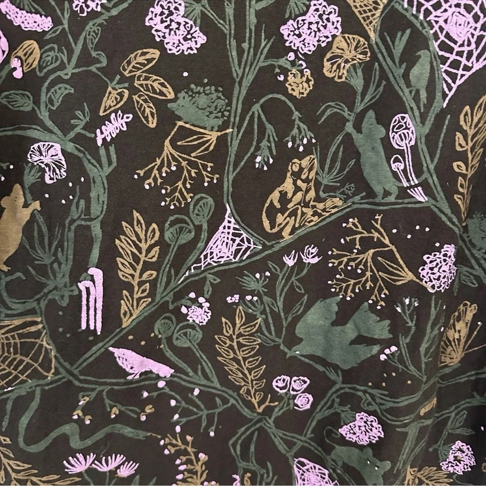 Thief & Bandit handmade hand-printed in Canada top Dusk Nightcrawlers 3x - Picture 3 of 7